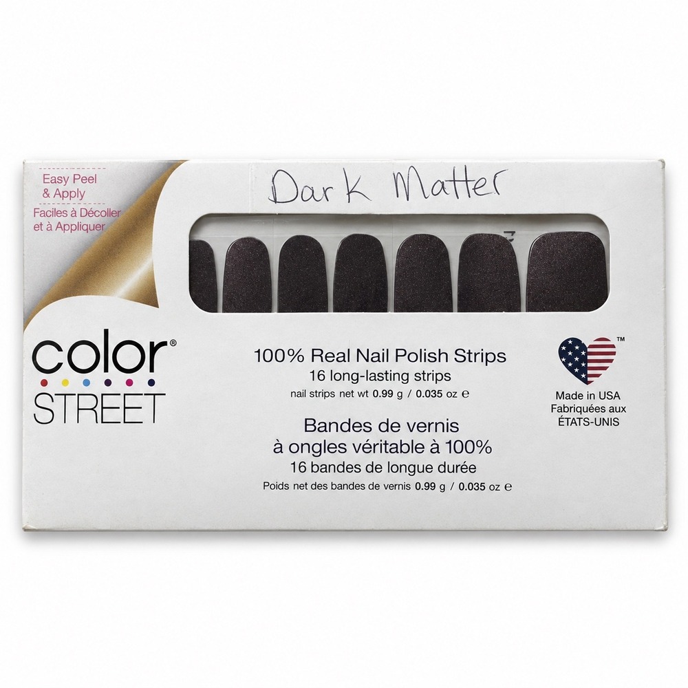 Color Street Dark Matter Shimmer Nail Polish Strips 16 Count New Sealed